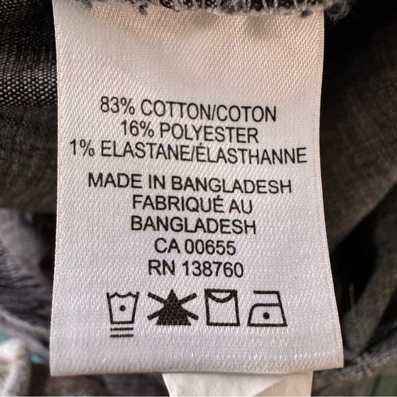 Reitman's Grey Wide Leg Cropped Pants Size 20 - Picture 9 of 9